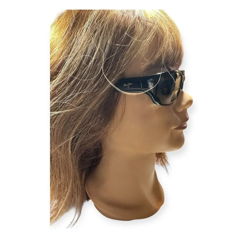Maui Jim Stingray MJ103-02 Polarized Sunglasses‎ Gray Mirrored Lenses 129mm Rare